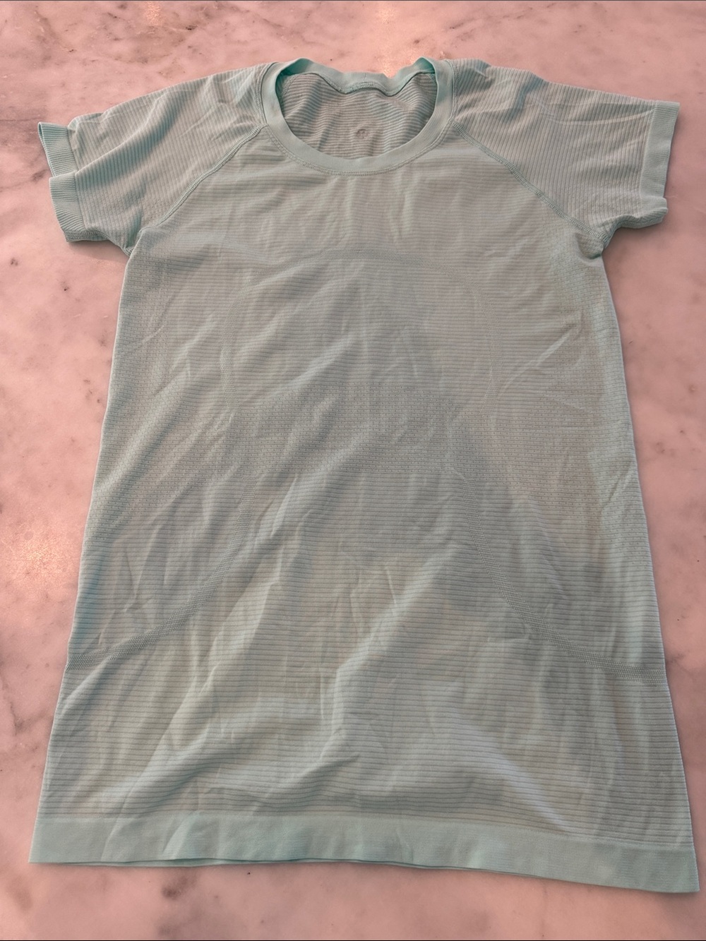 Lululemon Light Aqua Short Sleeve Tee